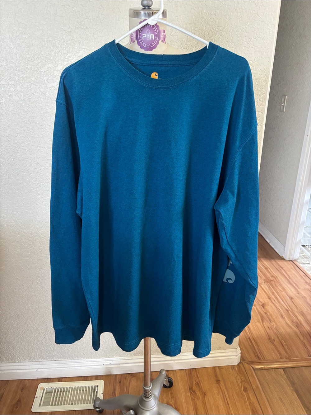 Carhartt Men’s Long Sleeve Tee in Teal